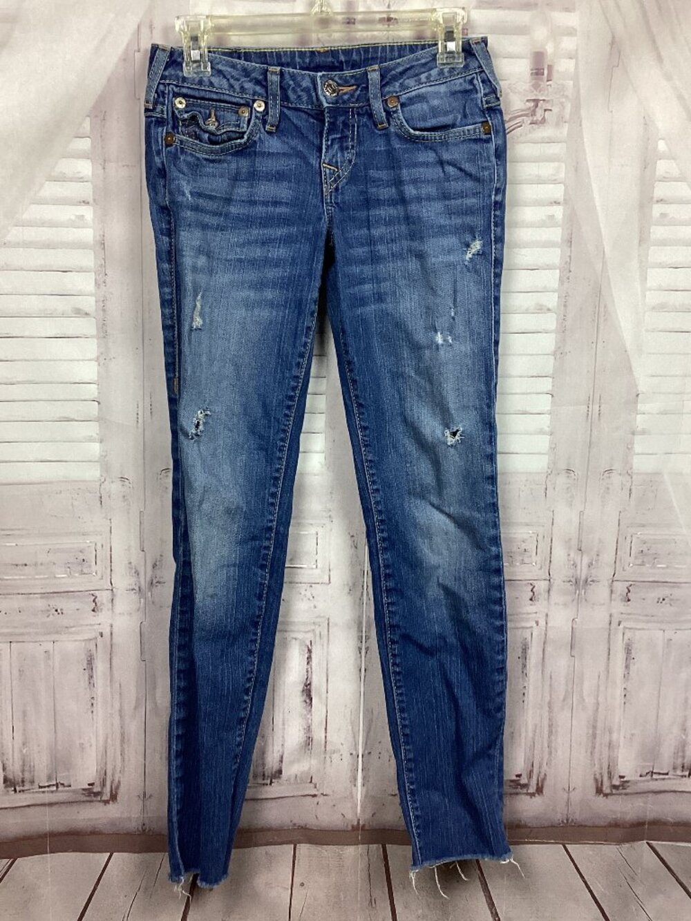 True Religion Blue Jeans Distressed 26